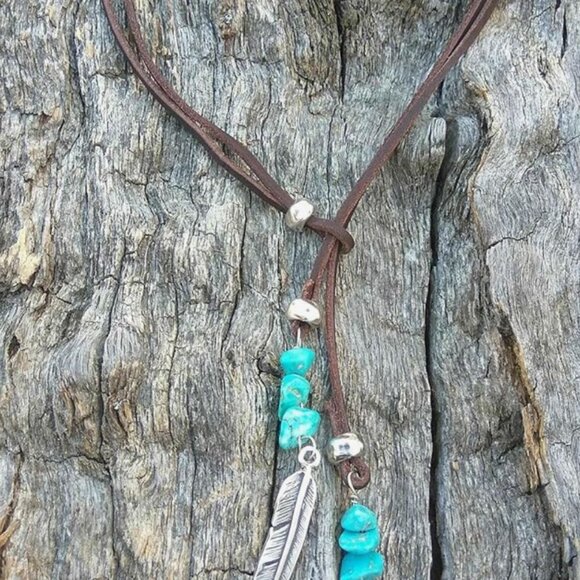 Free People Western Southwestern Style Necklace - Picture 2 of 4